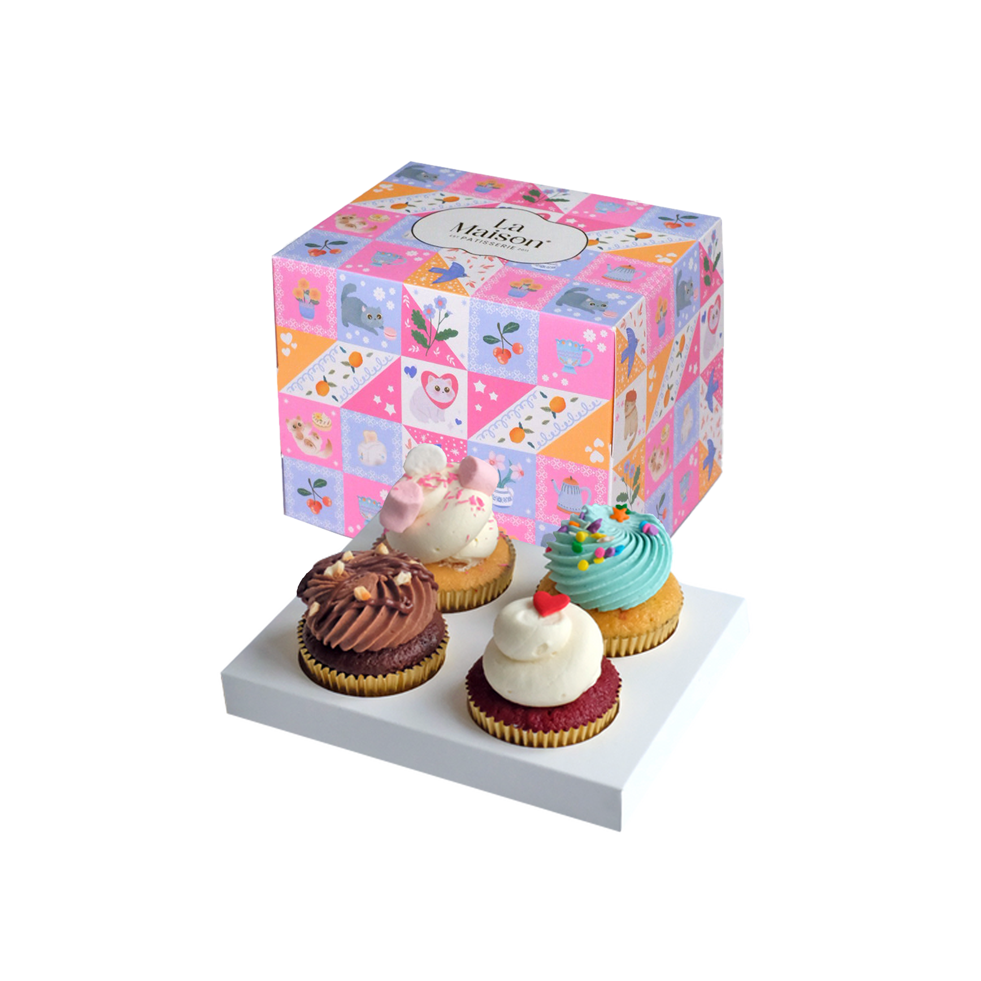 Box of 4 Cupcakes