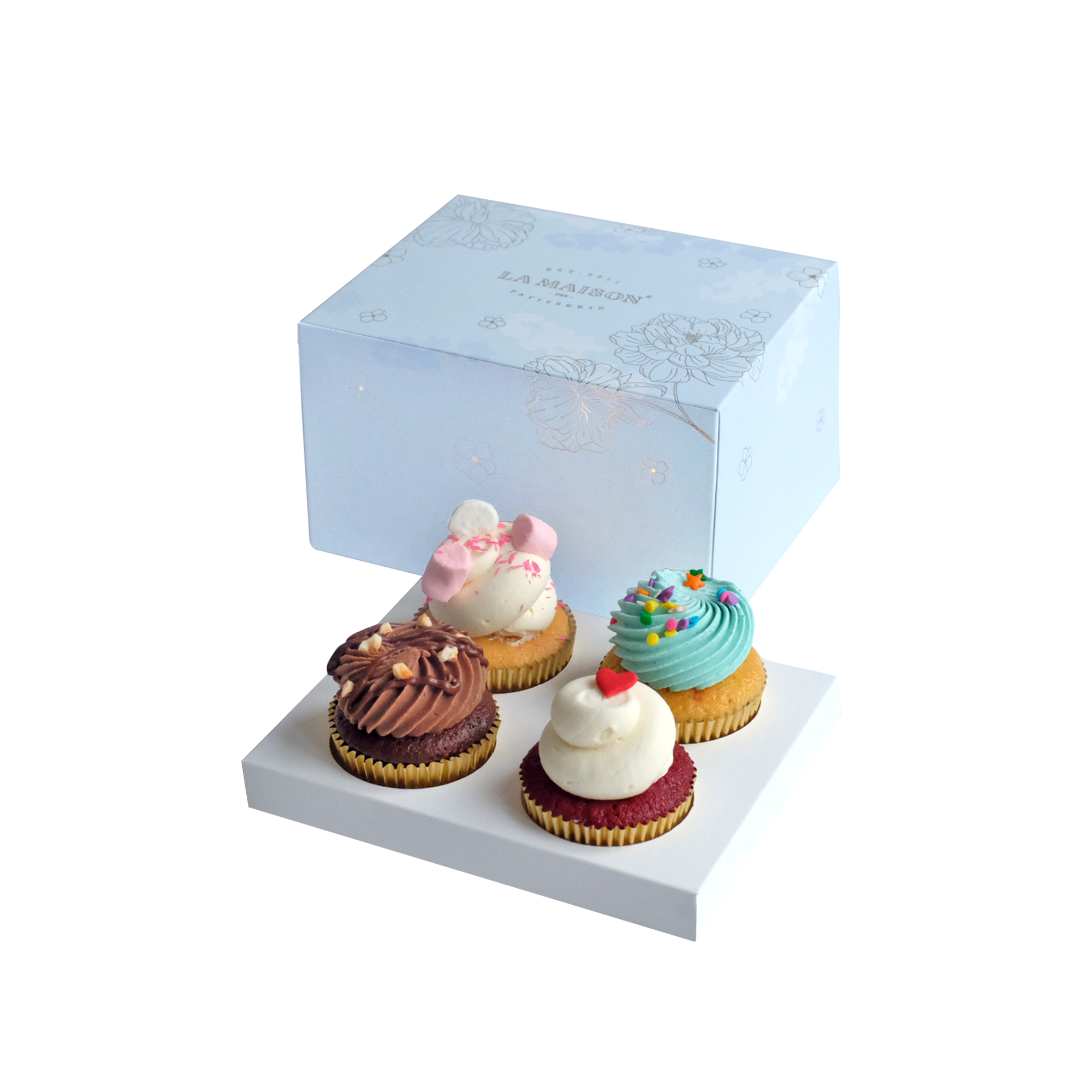 Cupcakes Tagged "Soft Boxes" LA MAISON